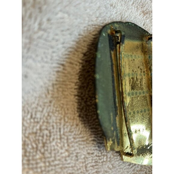 Rare 1970s Chanel Gold Colored LADYS HEAD W/ Pearl Belt Buckle (Poor Shape) - Picture 13 of 16